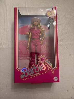 Barbie The Movie Margot Robbie Doll Pink Western Outfit NEW